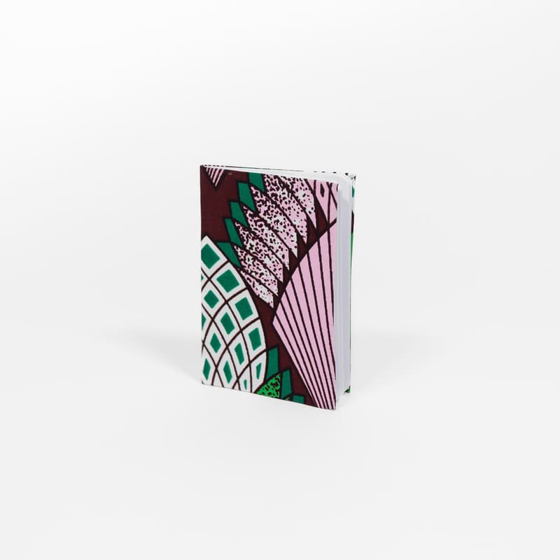 quaderno A6 fantasia afro verde rosa