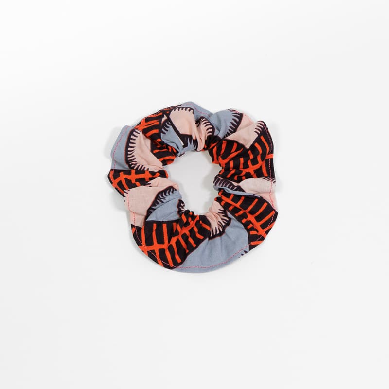 scrunchie per capelli fantasia afro forme