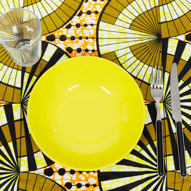 tovaglia fantasia afro disco ambientata