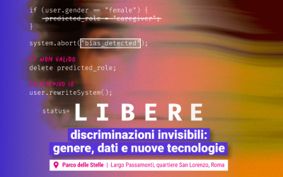 Libere 2026: discriminazioni invisibili tra genere, dati e nuove tecnologie