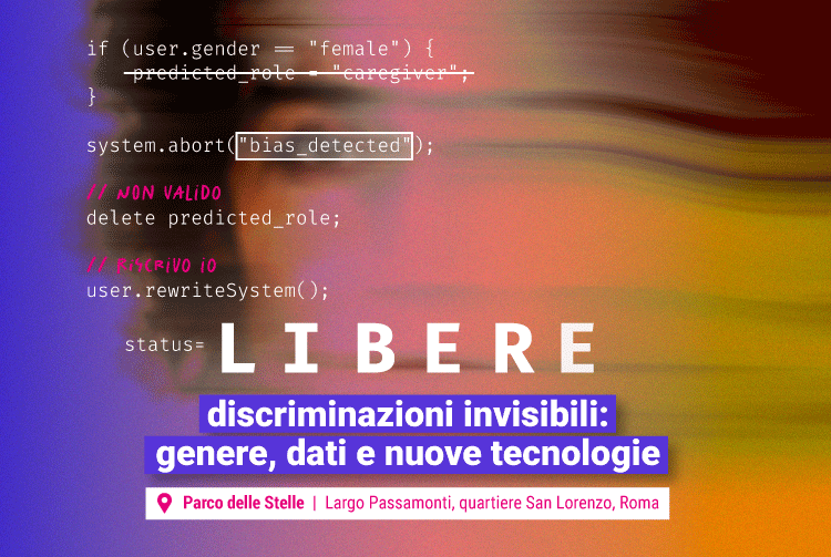 Libere 2026: discriminazioni invisibili tra genere, dati e nuove tecnologie